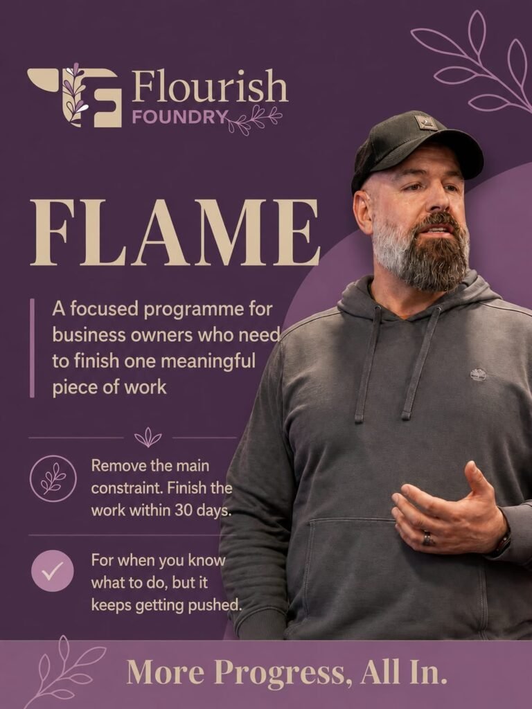 Flame: finish one meaningful piece of work in 30 days